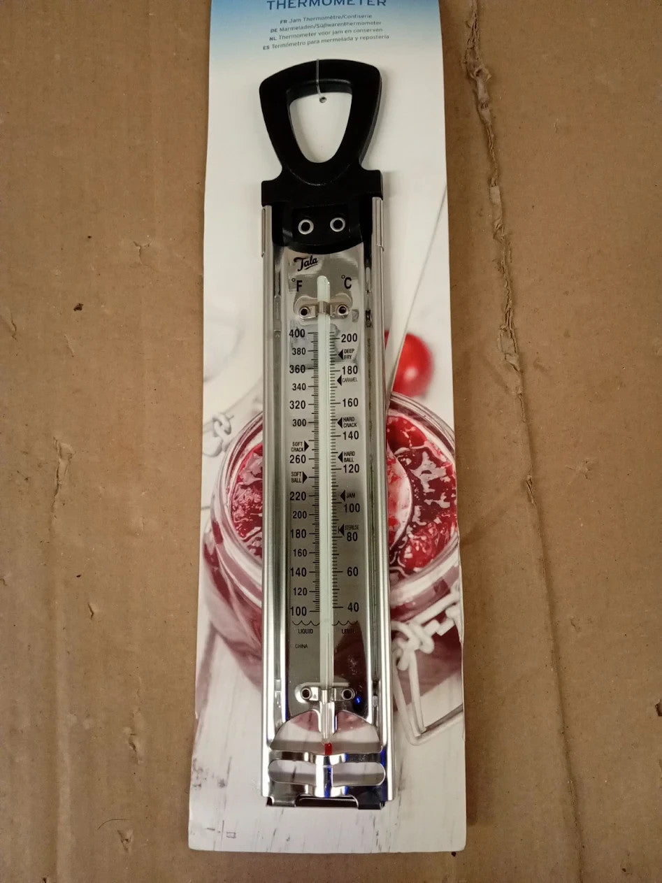 Tala Jam Thermometer Stainless Steel Confectionery Temperature 39.5x10cm