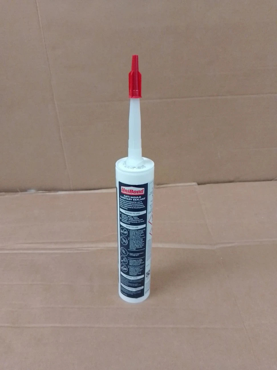 Unibond Bath Kitchen Anti Mould Resistant White Silicone Sealant 280ml New