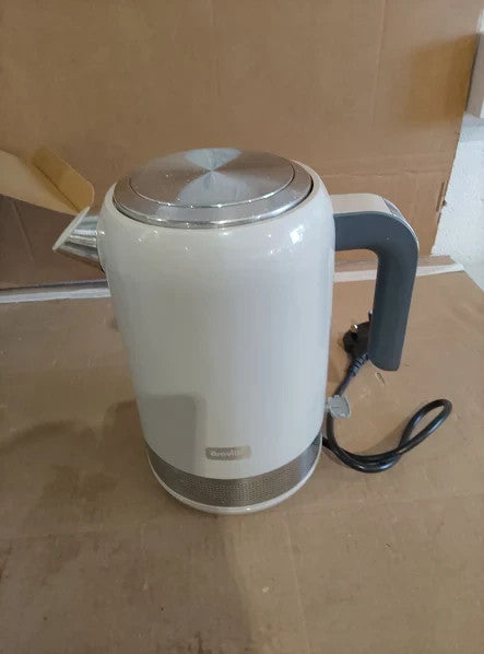 Breville High Gloss Electric Kettle 1.7L 3kw Fast Boil Cream 9.1x5.9x9.4cm