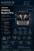 Samsung Galaxy Buds3 Pro Grey Galaxy AI Wireless Earbuds Noise Cancelling