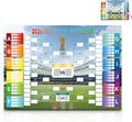 Komico Football 2026 Wall Chart Banner Large 48 Team Tournament 180x110cm New