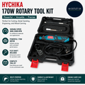 Hychika 170W Rotary Tool Variable Speed Kit Flex Shaft Accessories 8000-35000RPM