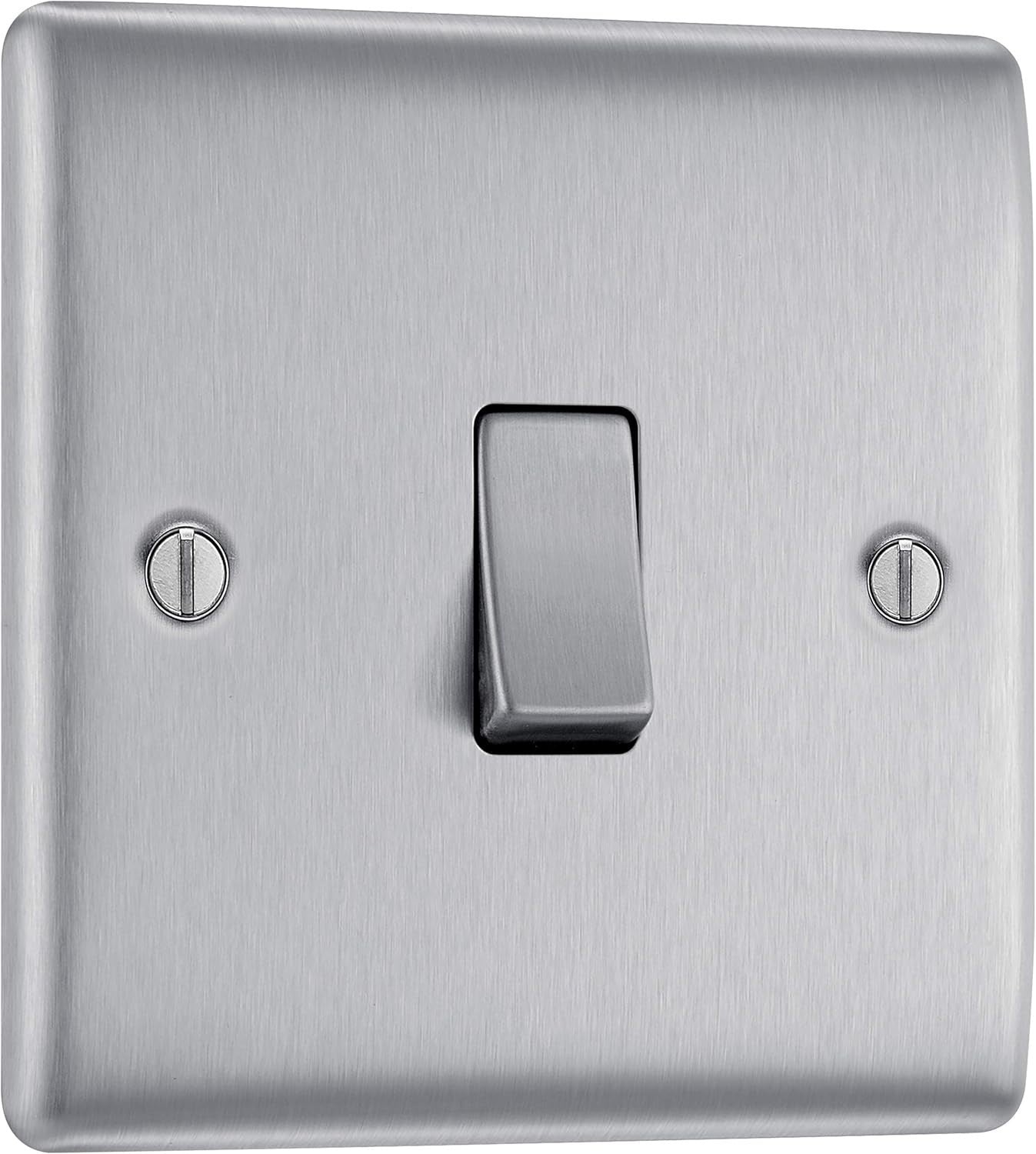 BG Electrical Single Intermediate Wall Light Switch Raised Slim Profile New