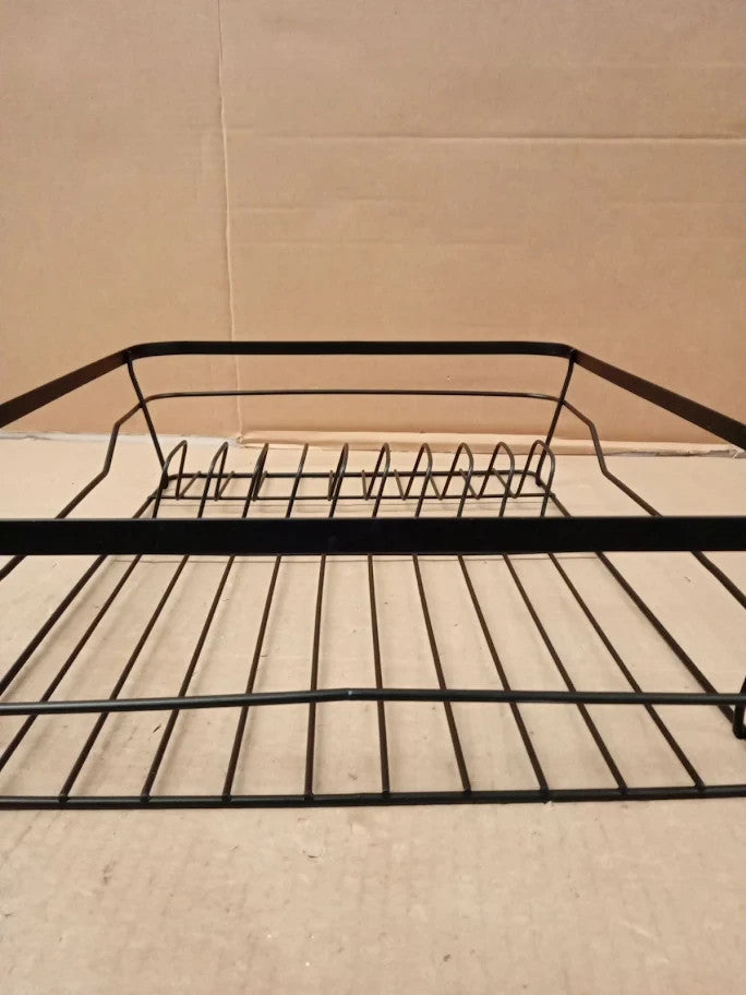 Argos Home Dish Rack Powder Coated Steel 22x42x36cm Black