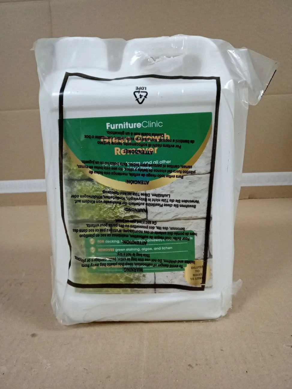 Furniture Clinic Patio Cleaner Concentrate Green Stain Removal Wood Decking New