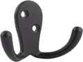 Amazon Basics AB4900FB 4 Pack Curved Robe Hook Zinc Alloy Matt Black New