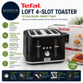 Tefal Loft 4 Slot Toaster 7 Browning Levels Defrost Stop Reheat Functions