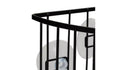 Home In Shower Corner Basket Black Handy Suction Pad Steel 10x20.5x15cm New