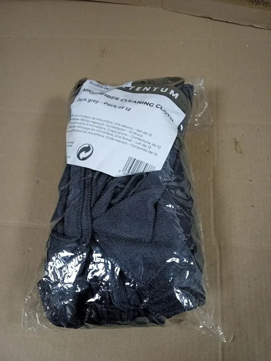 Portentum Microfiber Cleaning Cloth Set Dark Gray 360gm2 Quality New