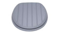 Argos Home Tongue Groove Toilet Seat Grey Adjustable Hinges 45x37.3x5.3cm New