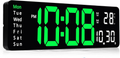 Sukeen Digital Wall Clock 13 Alarm Count Up Down 10Level Dimming New