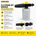 Karcher 26431470 FJ6 Jet Nozzle 0.6L Capacity Foamer Pressure Washer Accessory