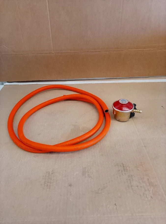 JD Brands Patio Gas Regulator 27mm Clip On With 2m Hose Flogas Propane Tanks New
