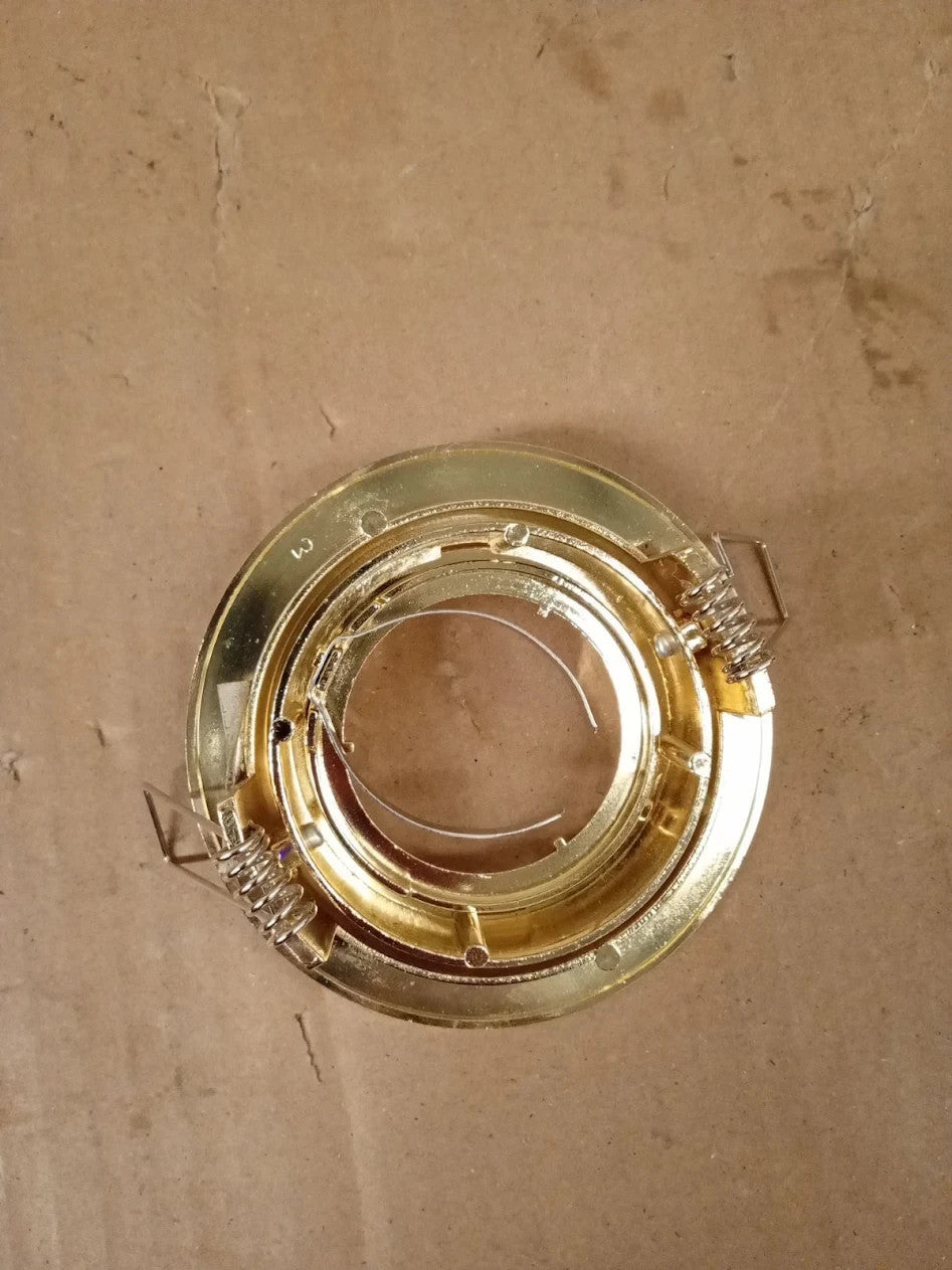 Knightsbridge Recessed Spotlight Tilt Twist & Lock Downlight Brass Aluminium