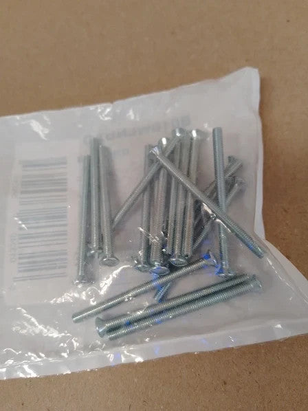 Merriway BH03664 18pcs M3.5 x 50mm 2in Bright Zinc Plated Electrical New