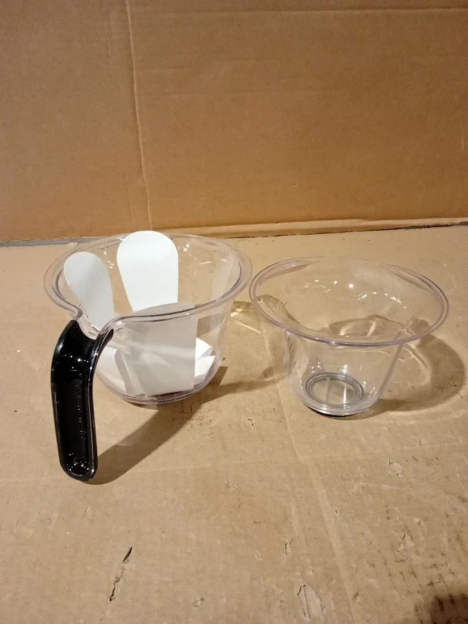 KitchenAid Universal Measuring Jugs Set 2 250ml 500ml Onyx Black Clear Marks New