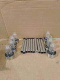 Cuqoo Solar Garden Stake Lights White 10 LED Waterproof Stainless Steel
