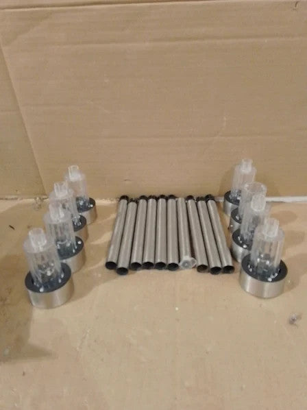 Cuqoo Solar Garden Stake Lights White 10 LED Waterproof Stainless Steel