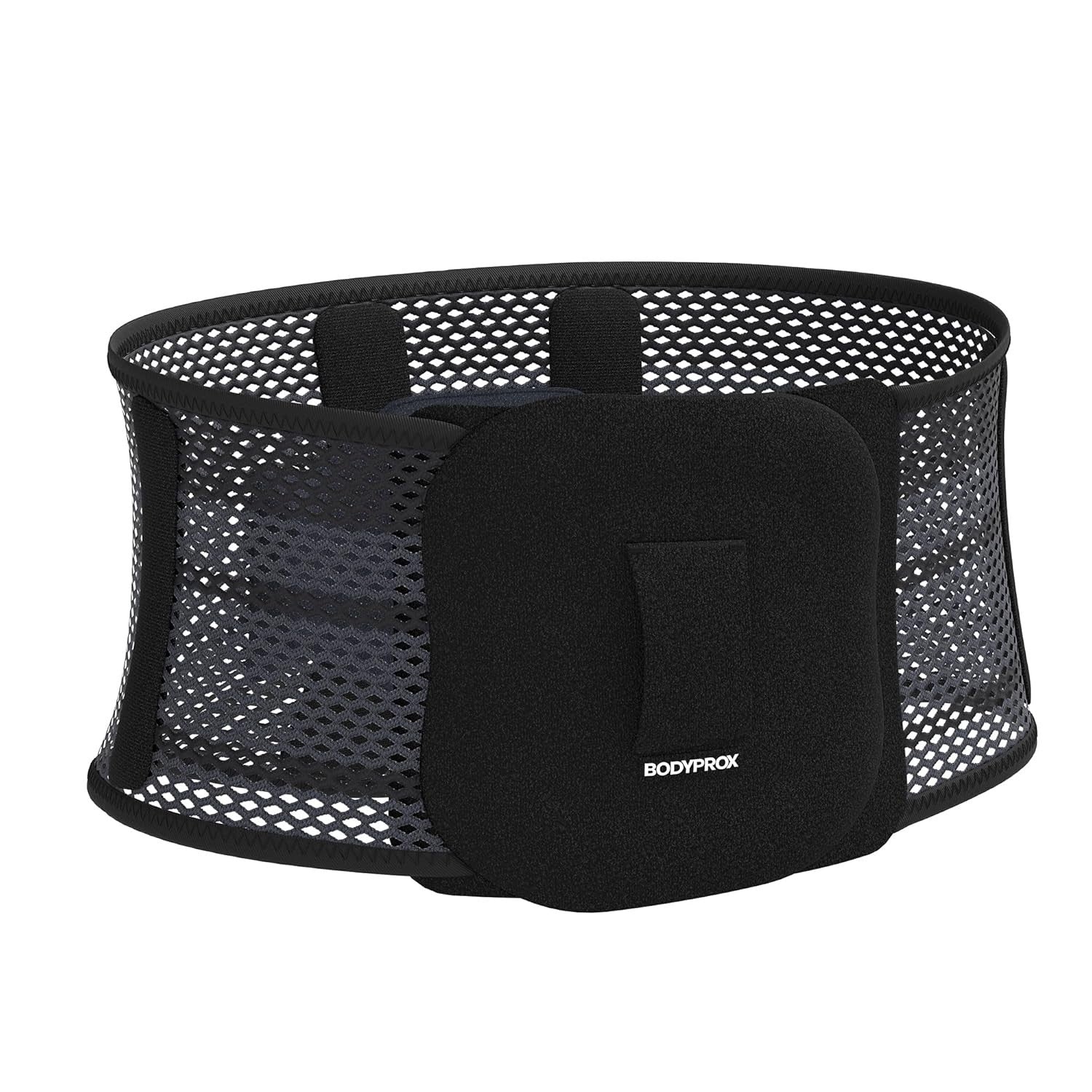 Bodyprox Breathable Back Brace Lumbar Support Compression Belt Medium Black New