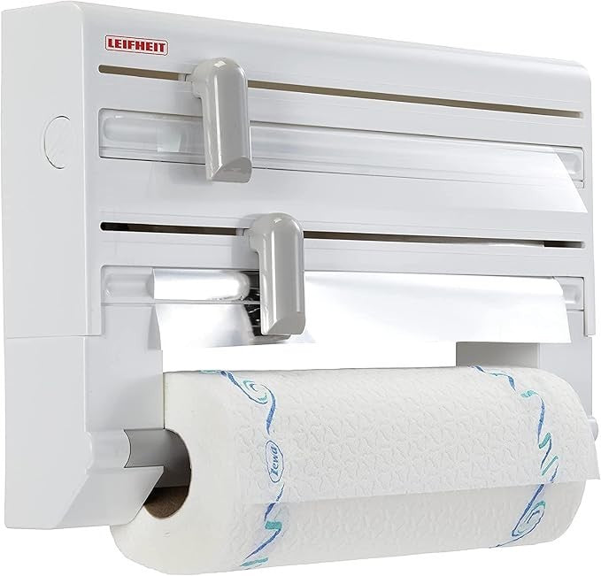 Leifheit Parat Kitchen Roll Dispenser Cling Film Wall 26.5x38.5cm New