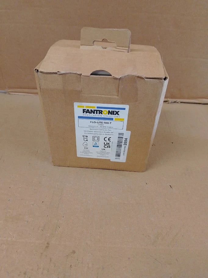 Fantronix 100mm 4in Bathroom Extractor Fan Run On Timer Quiet Energy Efficient