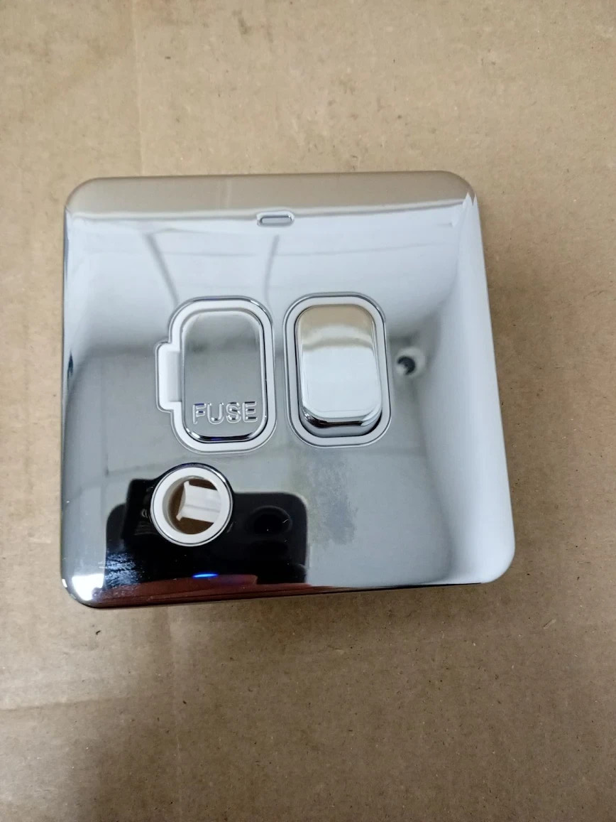 Schneider Electric Lisse Screwless Deco GGBL5013WPC 13A Double Pole Switched New