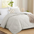 Aisbo Coverless Duvet Single 10.5 Tog 135x200cm Beige Cozy Lightweight Quilt New