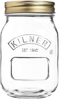 Kilner Preserve Jar 500ml Round Glass Screw Top Lid Preservation Storage New