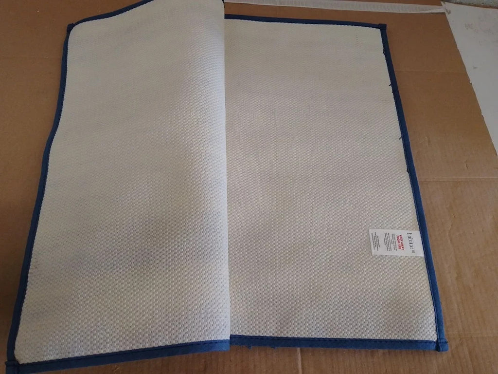 Habitat Navy Supersoft Quick Dry Bath Mat Bathroom Shower Floor Rug Design New