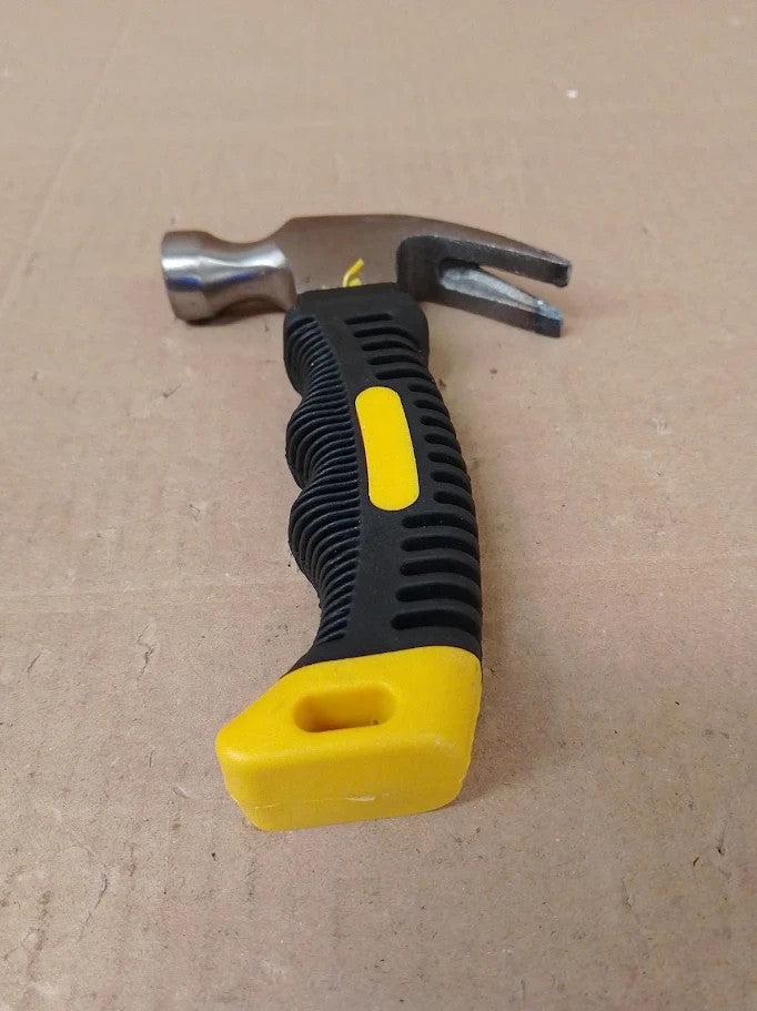 ASelected Stubby Claw Hammer 8oz Mini Camping Hammer Women DIY Home Tent Stakes