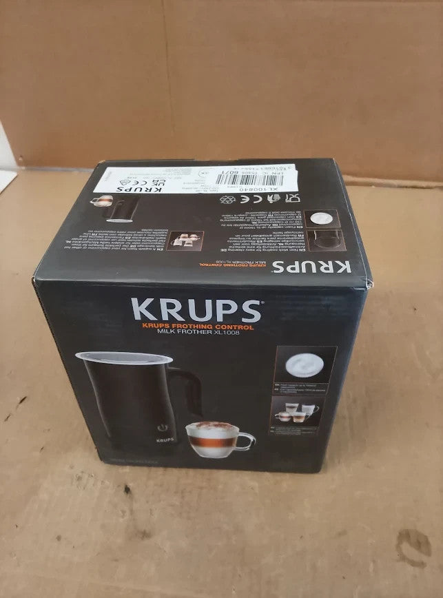 Krups Electric Milk Frother One Touch Control Hot Cold Foam Non Stick XL1008 New