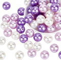PH PandaHall 20mm Pearl Beads Purple White Bubblegum Beads Chunk Large New
