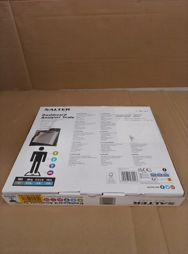 Salter Dashboard Analyser Bathroom Scale Digital Body Composition Scale