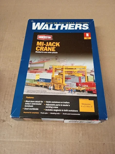 Walthers Cornerstone 933 3222 Mi Jack Container Crane Game Plastic New