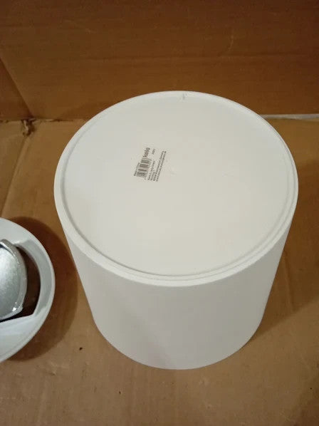 Kela Swing Swing Lid White Cosmetic Bin 5L Plastic Marta Waste 7x7x11.4in