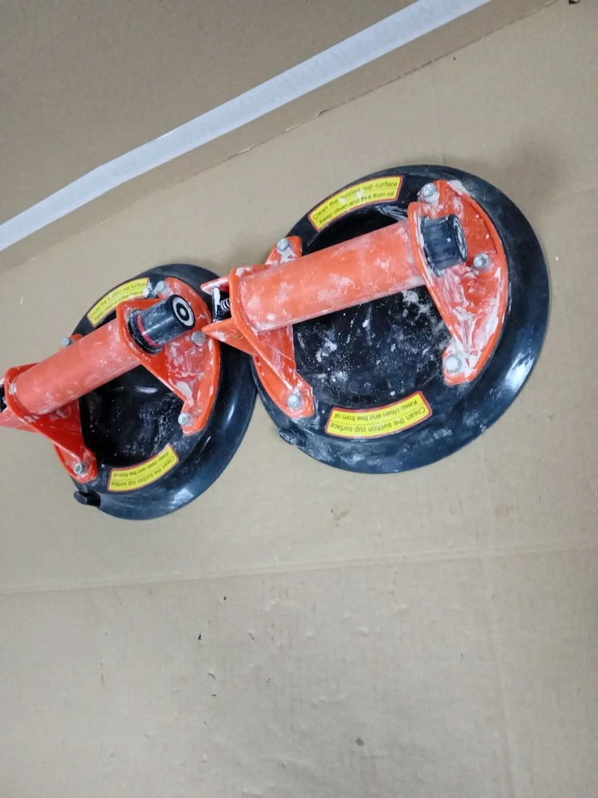 Heavy Duty Electric Glass Suction Cup Lifter Automatically Re Pressurizes Dual