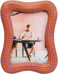 Kare Design Wavy Photo Frame Orange 13x18cm Portrait Frame Vertical Mode New