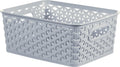 Curver My Style Small Rectangular Storage Basket 4L Blue 3 Pack Lightweight New