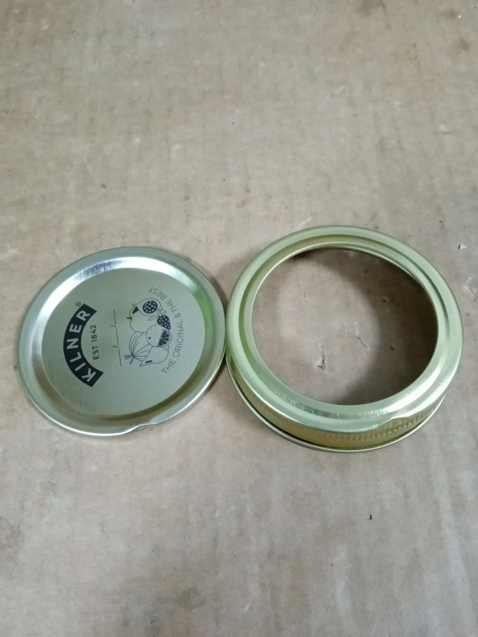 Kilner 0.5L  Lid Preservation Jar Round Glass Screw Top Storage Jam Chutney