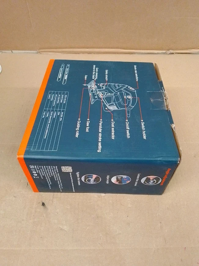 Sorako 600W Corded Jigsaw Wood Metal 800-3000SPM Electric 6 Speeds Orbital