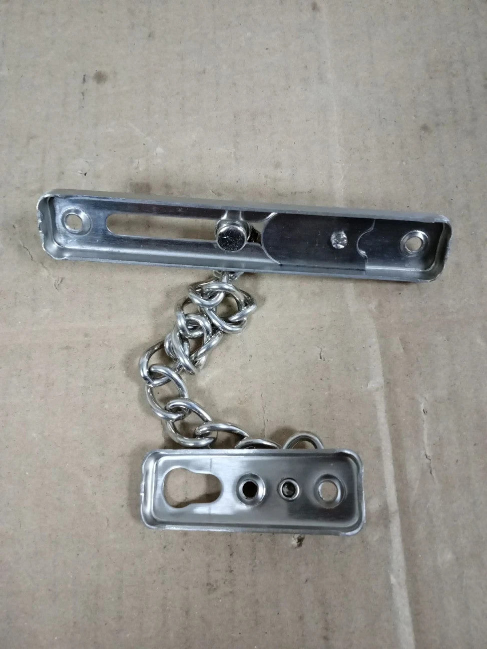 MOXYOY Door Chain Lock Heavy Duty Door Stainless Steel Latch Home Spring Silver