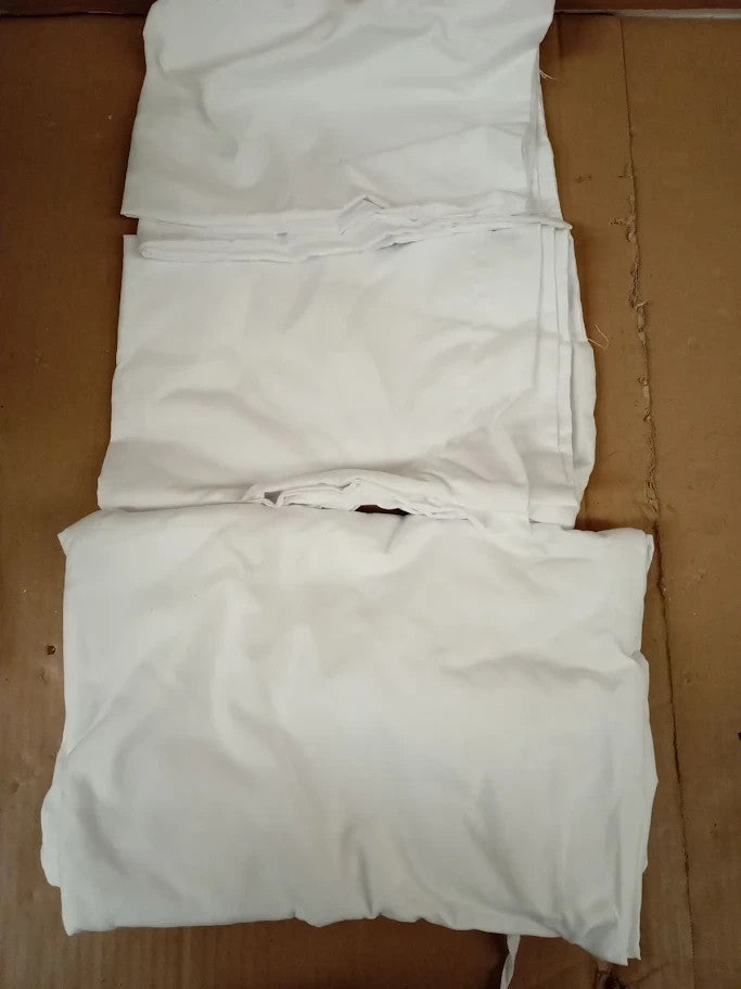 Duvet Cover Set Single Bed Whiten Brushed Microfibre Single 135x200cm New