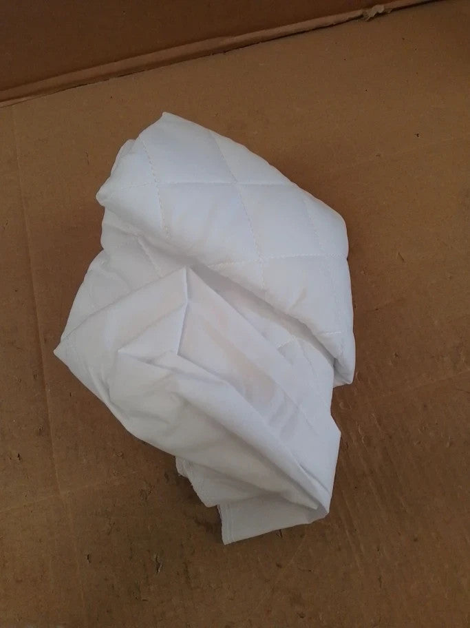 Comfornights Washable Quilted Poly Cotton Bed Wedge Removable Cover White New