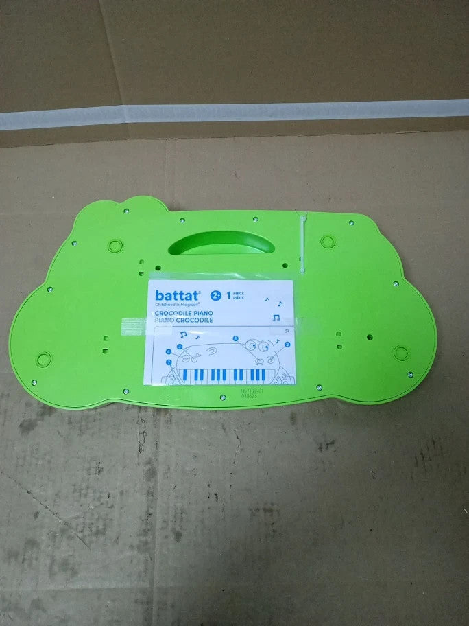 Battat Toddler Musical Instrument Animal Keyboard Piano Crocodile 2+ New