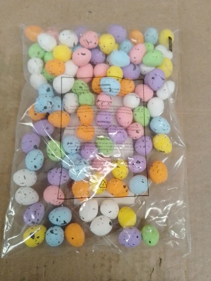 100pcs Easter Mini Eggs Decoration Artificial Bird Eggs Themed Party Fillers New