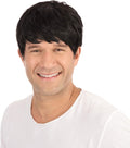 Short Black Wig Male 1pc Authentic Design Perfect Accessory 1970s Themed New