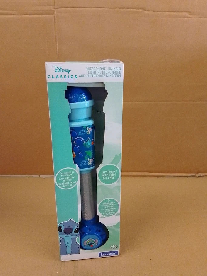 LEXIBOOK Disney Stitch Luminous Microphone children Musical Toy 4+ New