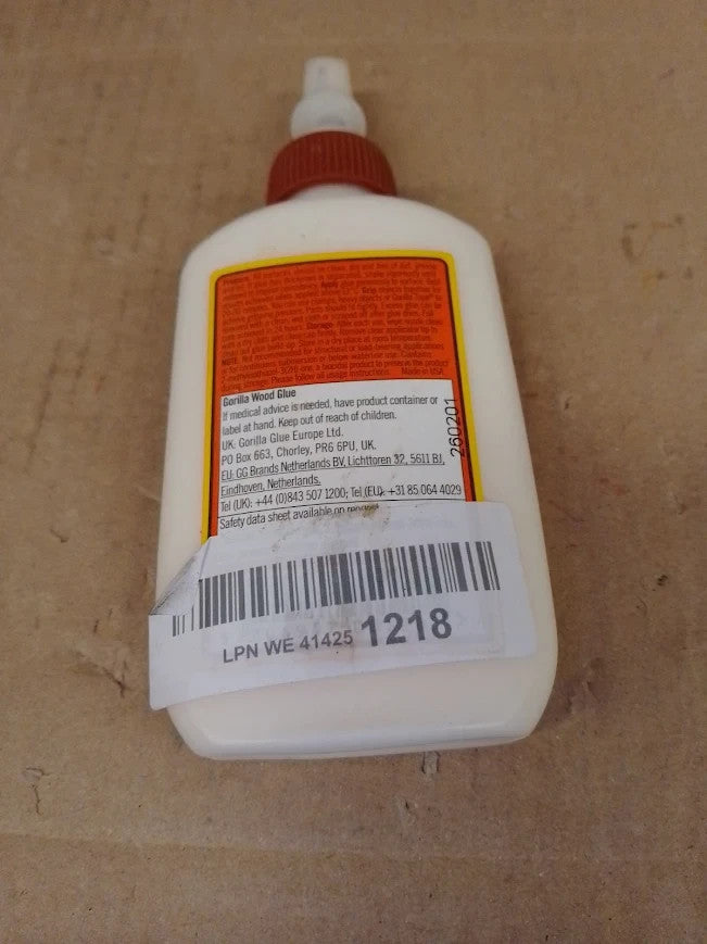 Gorilla Glue Wood Glue Dries Natural Color Indoor Outdoor Water Resistance 118ml