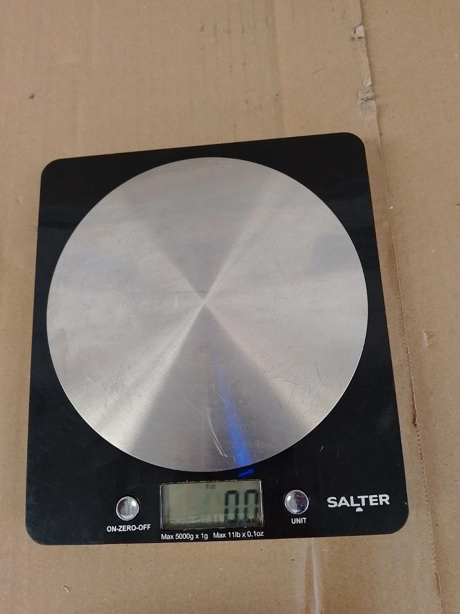 Salter Electronic Scale with Steel Platform Black Capacity 5kg LCD Display
