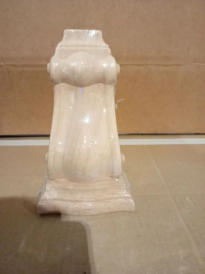 White Wooden Decorative Pedestal Column Plant Stand Display Plinth Ornament New